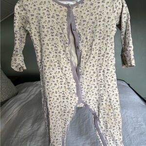 Jamie Kay Cream and Purple Baby Onesie